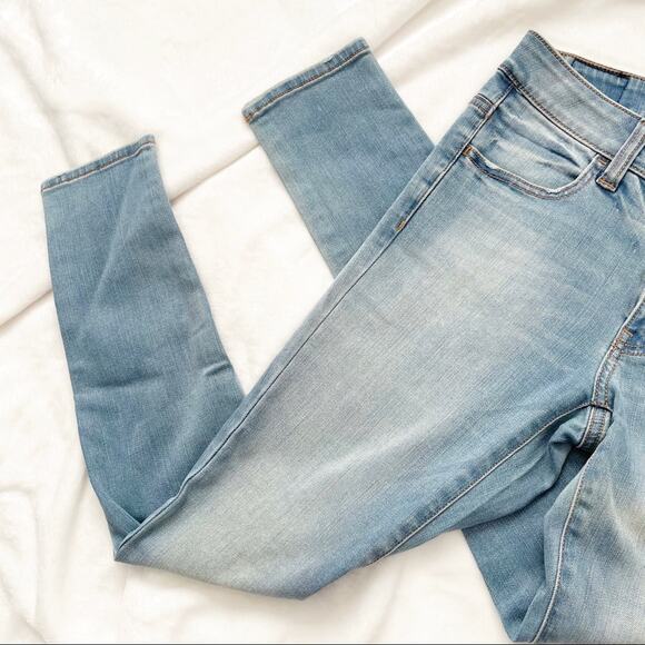 American Eagle Jegging stretch jeans light blue denim 4 - Picture 3 of 8